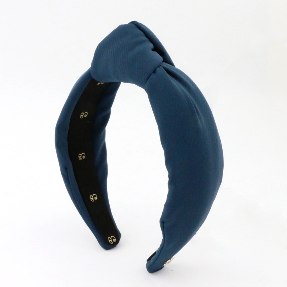 311. The Brooke Shade Navy Blue Neoprene Headband - Picture 5 of 7